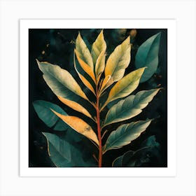 Leaf Painting Art Print