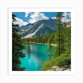 Lake In The Mountains 21 Art Print