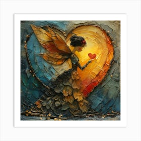 Fairy With A Heart Art Print