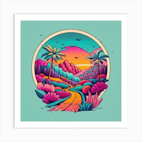 Tropical Paradise Art Print