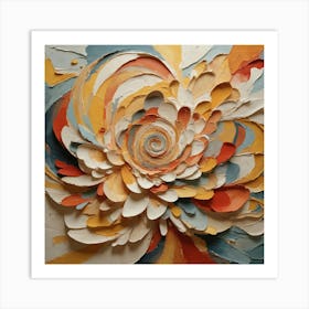 Abstract Flower Painting Art Print