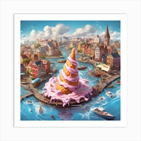 Ice Cream Cone Art Print