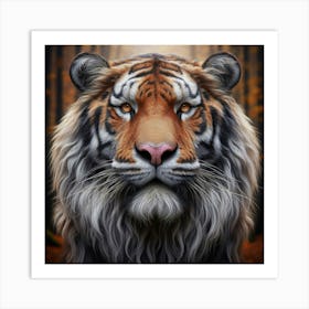 Tiger In The Forest Art Print