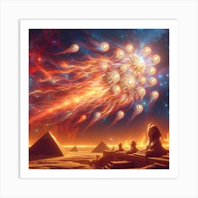 Egyptian Pyramids Art Print