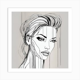 Portrait Of A Woman 6 Art Print