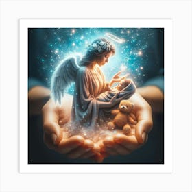 Angel Holding Baby 1 Art Print