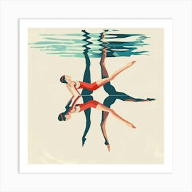 Underwater Dancers Art Print