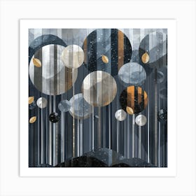 Moons And Stars Canvas Print Art Print