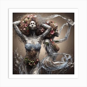 Water Women Art Print