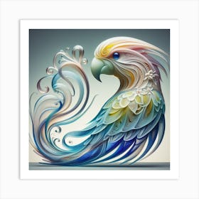 Glass Parrot 1 Art Print