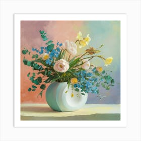 Flowers In A Vase 23 Art Print