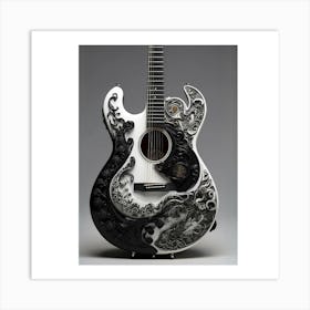 Yin and Yang in Guitar Harmony 9 Art Print