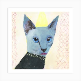 Blue Cat Art Print