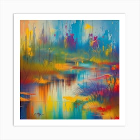 Abstract Landscape Painting#1 Art Print