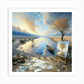 Landscape Painting 5 Art Print