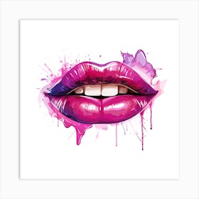 Pink Lips 1 Art Print