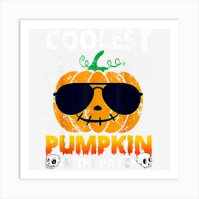 The Boys Halloween Coolest Pumpkin In The Patch Pumpkin Kids Art Print