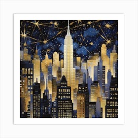 Art Deco New York City in the 1920s Art Print