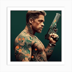 Tattooed Man 9 Art Print