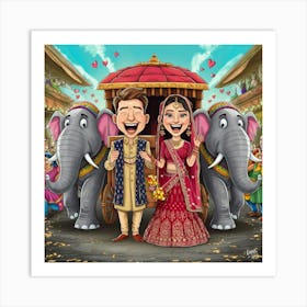 Indian Wedding 1 Art Print