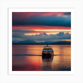 Sunset On The Water 7 Art Print