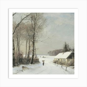 Winter Scene 7 Art Print