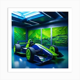 Futuristic Race Car Art Print