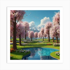 Cherry Blossoms 1 Art Print