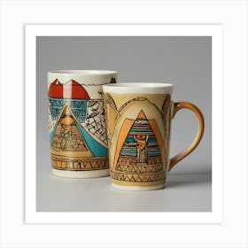 Egyptian Mugs Art Print