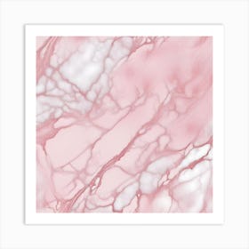 Pink Marble Wallpaper Art Print