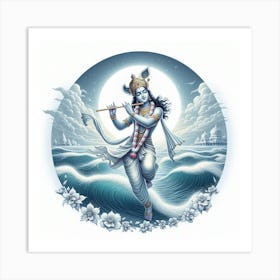 Lord Krishna 5 Art Print