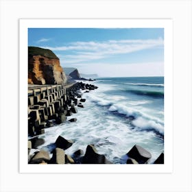 Cliffs On The Coast Art Print