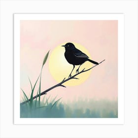 Bird On A Branch Art Print