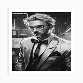 Man In A Suit 1 Art Print