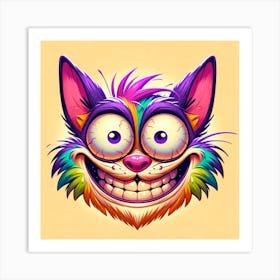 Cartoon Cat Art Print