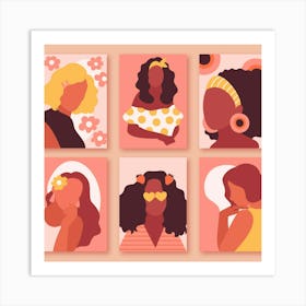 Portraits Of Women 1 Art Print