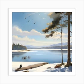 Winter Landscape Art Print