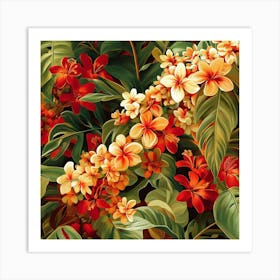 Tropical Flowers Art 8 Art Print