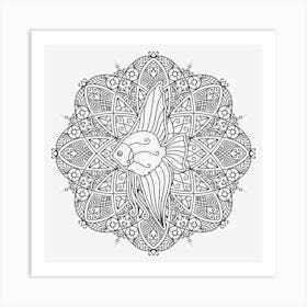 Aquatic Mandala 09 Art Print