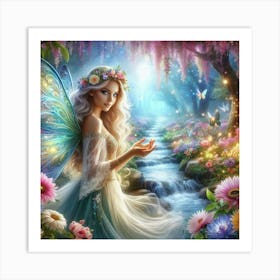 Fairy In The Forest 3 Art Print