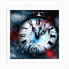 Clock Of The Dead Art Print