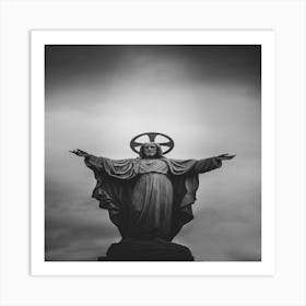 Statue Of Jesus Art Print