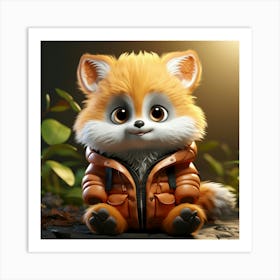 Cute Fox 33 Art Print