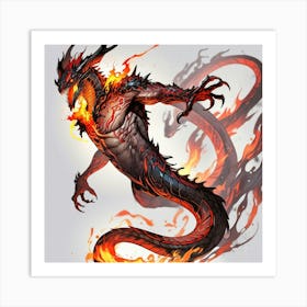 Fire Dragon 3 Art Print