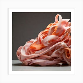 Sunrise in Tangled Silk Art Print