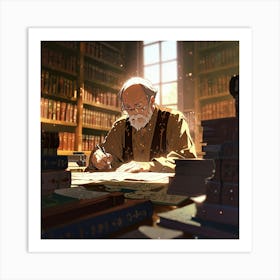 The Librarian 6 Art Print