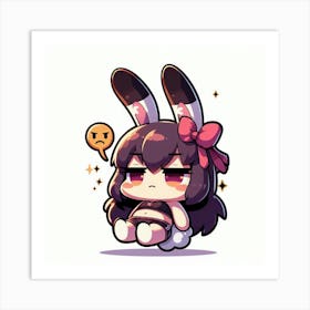 Cute Bunny 4 Art Print