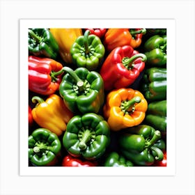 Colorful Peppers 14 Art Print