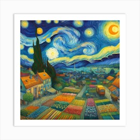 Van Gogh style, Harmony 1 Art Print