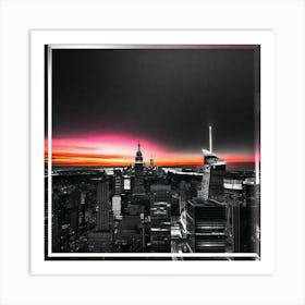 New York City Skyline 32 Art Print